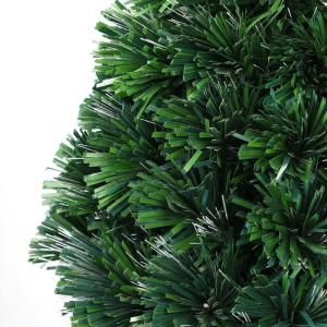 CASARIA Mini Kunstkerstboom 65cm Glasvezelverlichting Automatische Kleurverandering 9 Lichteffecten Nep Kerstboom Groen