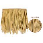 Simulatie strobaksteen dak kunstmatige stro stro tegels plam, decoratie stro dak voor Tiki hutten bar tuin terras dek paviljoen muur (grootte: 6 stuks, strogeel)