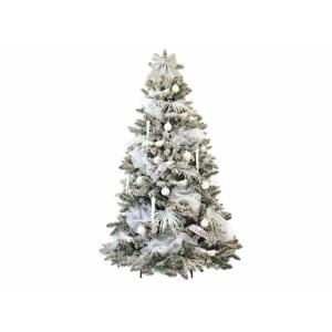 Geschmückter künstlicher Weihnachtsbaum mit 70 STK Kugeln Winter Joy 180 cm mit Metallständer