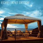 Künstliche Mexikanische Strohrolle Strohdachdekoration, Tiki-Bar-Hütten-Grasdachdekor, Künstliche Palmenstrohrolle Im Mexikanischen Stil Für Bar-Hütten-Gartenterrassen-Schirmb