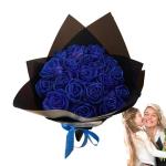 Künstlicher Rosenblumenstrauß – Bouquet, romantische gefälschte unsterbliche Rosenblumen | Hochzeitsstrauß, Home Party Dekoration für Freundin