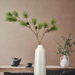 Kerstdennentak, groen, 87 cm, kunstdennentak met natuurgetrouwe dennenappels en naalden, kerstdecoratie, tafeldecoratie voor Kerstmis, kerststuk