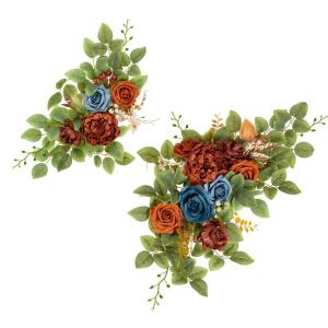 Realistische florale gewölbte Türverzierungen, bunte Seidenblumen-Dekorationen für erfreuliche Anlässe und Zeremonie-Hintergründe