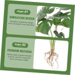 Büro-Faux-Pflanze Lebendiges Monstera-dekor Lebendige Künstliche Pflanze Kunstpflanze Für Den Haushalt Café-dekor Künstliche Monstera-Pflanze Tischplatte Kunstpflanze Plastik 