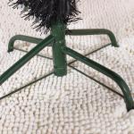 Weihnachtsdekoration Weihnachtsbaum, 5 Fuß Premium Klappbarer PVC-Weihnachtskieferbaum Mit Massiven Metallbeinen Künstlicher Weihnachtsbaum-Schwarz 150c Modisch，Black-180cm(6Ft