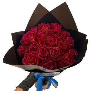 Glitter-rozenboeket, kunstrozenboeket, doe-het-zelf boeket, glanzend, kunstrozenboeket, liefdescadeau, rozengrans, doe-het-zelf boeket cadeaus voor Valentijnsdag (rood, 20 stuks)