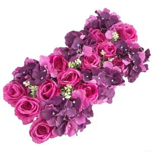 Perfekt für den Innen- und Außenbereich, künstliche Blumen-Wandpaneele zur Dekoration (5#)