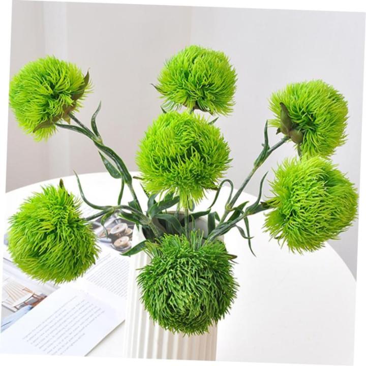 2St Simulation Pflanzenkugel Zimmerpflanze Kunstrasenball kunstpflanze kunstplflanze blumenvase Zweige für Vase Künstliche Pflanzen für den Innenbereich, hoch Weich-PVC Light Gr