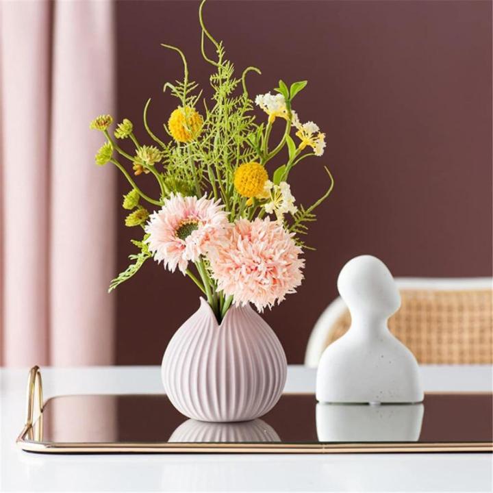 Kunstblumen Künstliche Blumenpflanzen im Topf, gefälschte Blumenornamente, moderner Luxus-Heimdekorationsstil, Keramikvase, Pflanzendekoration für jeden Anlass