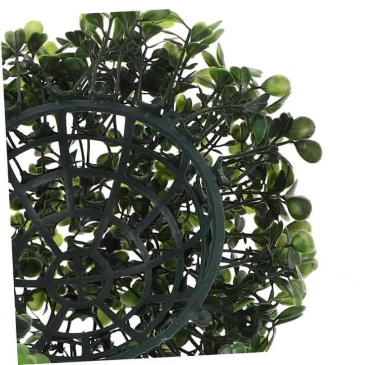 2St Simulierter Mailänder Ball Formschnittbälle mit Solarleuchten künstliche Buchsbaumkugeln kunstpflanze zimmerpflanzen künstliche Pflanzen hängender Grasball Simulation Gras