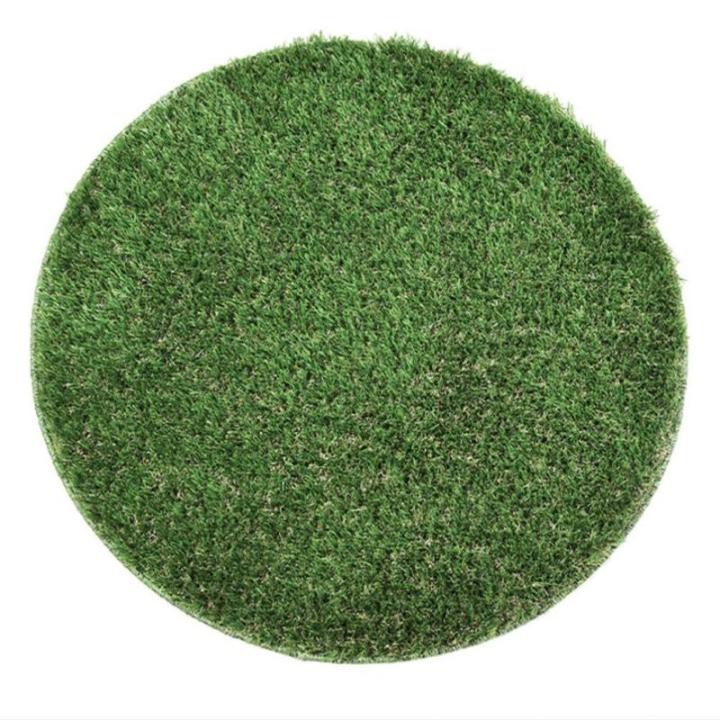 Schachtdeksel Decoratie Gazon Pluizig Rond Tapijt Placemat Van Kunstgras Rond Kunstgras Kunstgras Placemats Kunstgras Kunststof Ronde Mat
