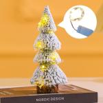 Miniatuur kerstboomdecoraties, minii-kerstboom, realistische tafeldecoratie, mini-dennennaalden, draagbare dennenboom voor thuis, binnen, buiten, kerstfeest