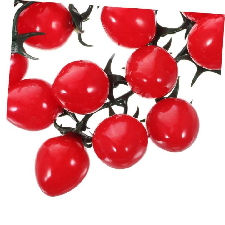 3 Stück Schnur Simulierte Kirschtomaten Künstliche Tomaten Früchte Lebensechte Kirschtomaten Künstliche Zypressen Girlande Dekorationen Für Zuhause Künstliche Früchte