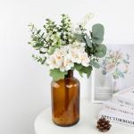 Deko Blumen 13 Stück Fake Künstliche Flowers mit Stielen DIY Brautjungfer Brautsträuße Valentinstag Muttertag Hochzeitsfeier Babyparty Zuhause Dekoration 1812