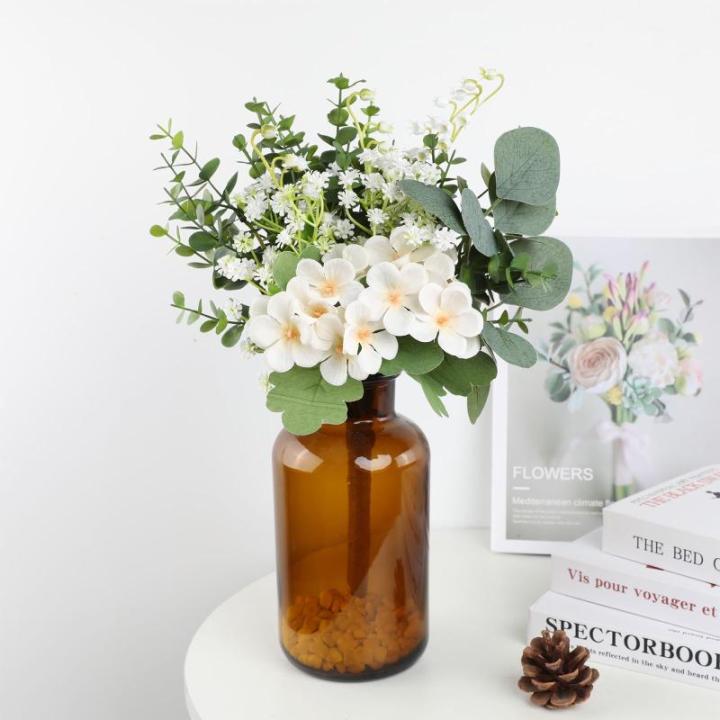 Deko Blumen 13 Stück Fake Künstliche Flowers mit Stielen DIY Brautjungfer Brautsträuße Valentinstag Muttertag Hochzeitsfeier Babyparty Zuhause Dekoration 1812