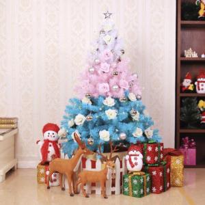 farblich passende weihnachtsbäume mit Dekorationen, künstliche weihnachtskiefer zum selbermachen, saisonaler Party-dekor-Weihnachtsbaum für das büro zu Hause, das Neue