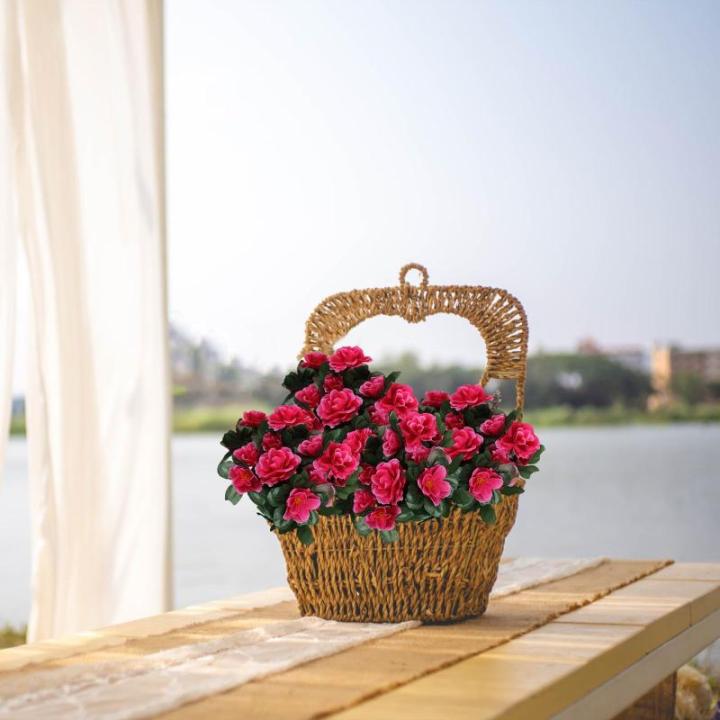0514 Boeket van kunstbloemen, 33 cm, voor tuin, kantoor, huis, raam, bruiloft, buiten