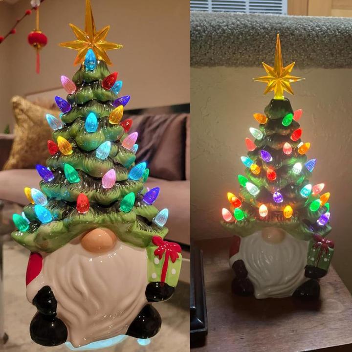 Zwerg-Weihnachtsbaum – Zwerg-Weihnachtsbäume, kleine Weihnachtswichtel, Dekoration, Weihnachtsdekoration, für Tisch, Zuhause, Zimmer, Tisch, Kamin, Büros, Halloween, Thanksgiv