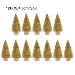 12 Stück Weihnachtsbaum Klein, Weihnachtsbaum Deko Künstlich Klein Bereifte Zeder, Winterschmuck, Tisch Modell Bäume, Kleine Sisalbäume Für Weiße Weihnachts Dekoration