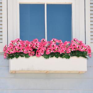 10 bundels kunstbalkonbloemen als echt balkon, kunstbloemen, buiten, uv-bestendig, weerbestendig, kunstbalkonplanten, balkonbloemen voor huis, vensterbank, bruiloft, decoratie (roz