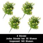 Künstlicher Blumenstrauss Kunstblumen Künstliche Blumen Deko Kunstblumenstrauß für Hausgarten Party Hotel Büro Hochzeit Deko Frühlingsdeko 0815