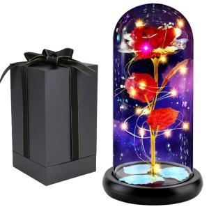 Die Schöne und das Biest Ewige Rose,Galaxy Rose Geschenk für Freundin