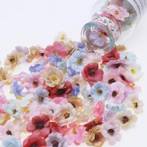50 stuks om te knutselen, bloemendecoratie, kleurrijke kunstbloemkoppen, , decoratie, , zijden bloemen om te knutselen, bloemhoofddecoratie voor bruiloft,