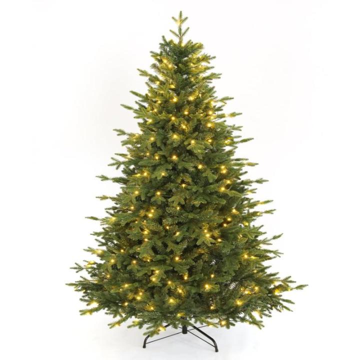 Kunstkerstboom met 250 leds, PE & pvc, diameter ca. 124 cm, met sneeuw, 180 cm, 1000 takpunten, metalen gewrichten en inklapbare standaard, kerstboom voor kantoor, thuis, winkel, f