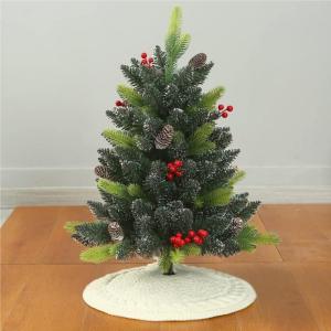 Christmas Tree Skirt Weihnachtsbaumrock, Gestrickt, Weihnachtsbaumdekoration, Schürze, Kleiner Weihnachtsrock, Festliche Atmosphäre Decke Weihnachtsbaum
