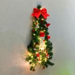 Weihnachtsbaum, Weihnachtsbaum-Wanddekoration, 70 x 34 cm, Mini Kleiner künstlicher weihnachtsbäume Geschmückt künstlich Tisch Tannenbaum Geschmückter Christmas Tree Christbau