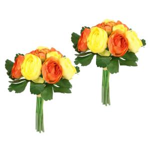 Kunstboeket van ranonkels, boeket, kunstboeket, zijden bloemen, boeket, bloemenboeket, bloemenboeket, bloemenboeket, bloemenstruik, kunstbloemen, boeketten, bloemen, bruiloft, geel