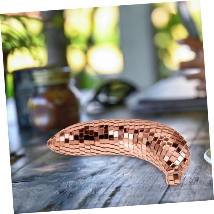 5st Bananenornamente Dekoration Mir Statue Tischschmuck Aus Obst Dekorative Früchte Bananenmodell Bananen-artware Für Disco-Party Home Obstfigur Disco-fruchtmodell Obstdekor Scha