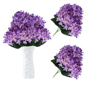 Boeket van kunstbloemen, 180 bundels, kunstbloemen, struiken, kunstbloemen, kunstmatige decoratie voor thuis, kantoor, buiten, tuin, outdoor, balkon, 1105