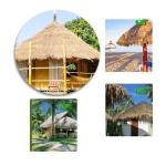 Simulation Thatch Tile Plastic Natural Wild Fake Straw Artificial Fake Thatch Straw Dekoration Bauernhaus Traufe Stroh Pe Flame Retardant Plastic (Farbe: Gelb a,Größe: 1St)