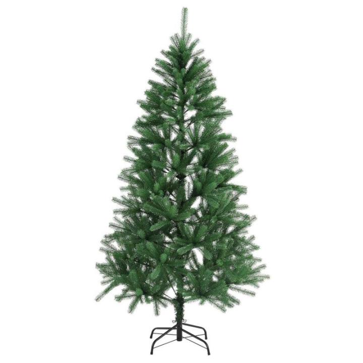 Kunstkerstboom, 180 cm, boom met ledverlichting en standaard, realistische kerstboom voor binnen, kunstkerstboom