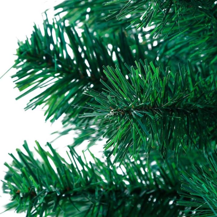 Pvc-kunstkerstboom, 150 cm, 300 takken, natuurgetrouw, kerstdecoratie, kerst, snel op te zetten, klapsysteem, moeilijk ontvlambaar en metalen standaard, groen