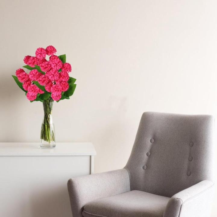 Kunstblumen wie Echt Künstliche Hortensie mit 36 Blütenköpfen Blumen Unechte Blume Künstlich Gefälschte Dekoration für Partydekoration Zuhause 0502