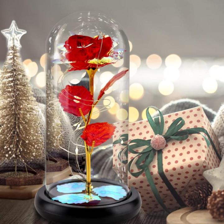 Die Schöne und das Biest Ewige Rose,Galaxy Rose Geschenk für Freundin