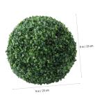 1Stk Simulierter Mailänder Ball deckenverkleidung Artificial Plants Indoor Runde künstliche Pflanzenkugeln Topiary-Kugeln hängen nachgemachter Grasball Pflanzenkugelverzierung