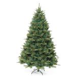 Künstlicher Weihnachtsbaum aus Fichte, aufklappbar, mit Metallständer, ideal für Zuhause, Büro, Geschäfte und Hotels, festliche Weihnachtsdekoration