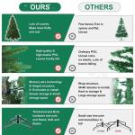 Künstlicher Weihnachtsbaum mit 1350 PE-Astspitzen, unbeleuchtete, aufklappbare Premium-Fichten-Kunstweihnachtsbäume, Faltbare Basis for die Dekoration zu Hause, im Büro, in Gesc