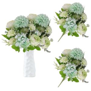 Kunstbloemen, 14 boeketten van kunstpioenrozen, kunstbloemen, kunstbloemen, kunstbloemen, voor feest, eettafel, raam, huis, bruiloftsdecoratie 1010