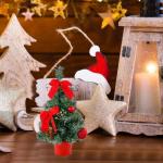 Weihnachtsbaum Geschmückt Weihnachtsbaum Klein Geschmückt Weihnachtsdeko Mini Geschmückter Weihnachtsbaum Künstlich Kleiner Weihnachtsbaum Tisch Tannenbaum für Weihnachten Dek