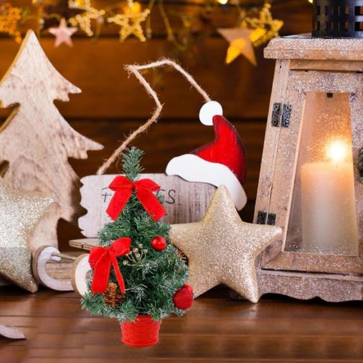 Weihnachtsbaum Geschmückt Weihnachtsbaum Klein Geschmückt Weihnachtsdeko Mini Geschmückter Weihnachtsbaum Künstlich Kleiner Weihnachtsbaum Tisch Tannenbaum für Weihnachten Dek