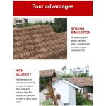 Kunststof Stro PE Pvc Simulatie Stro Stro Stro Dakbedekking Kunststof Tegels Brandvast Kunststro Gazebo - 0,5 x 0,5 m (Kleur: Geel a) (Kleur: Geel b, Maat: 8 stuks)