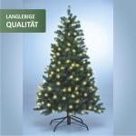 Premium kerstboom 150 cm, helder licht, kunstkerstboom, met 166 leds, nepboom, PE-kerstboom