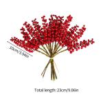 Simulierte Beerenzweige, 12 Stück, Künstliche Beeren, Biegbare Stiele, Zweige, Künstliche Früchte, wasserdichte Beerenzweige für Zuhause, Haus, Küche, Tisch, Korb (B)