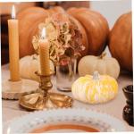 Halloween pompoenen Halloween tafelaccent kunstmatige pompoendecoratie nep mini-pompoenen porseleinen mini-pompoenen herfst keramische pompoen decor veelkleurig decor voor tafel