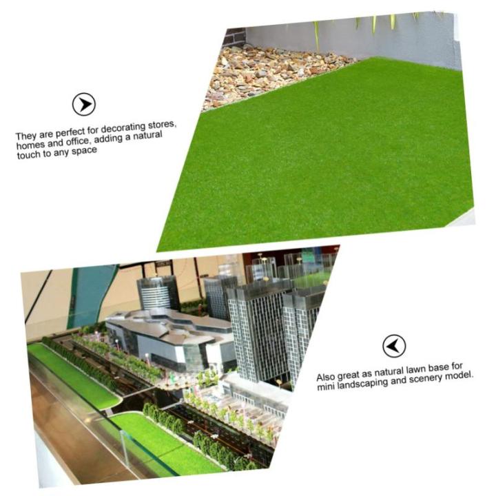 2 stuks modelgraspapier nep olielamp, glaskamin, trein gras modellen, gazonmat, modelgrasmat, modelgrasmat, modelgraspapier, poppenhuis, speelgoedkamer, accessoires, beddengoed, ku