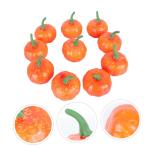 6 Sätze Künstlicher Kürbis Künstliches Kürbisdekor Kürbiskernstück Ernten Halloween-kürbis-Requisite Mini-dekor Herbstdeko Lebhafter Kürbis Kürbis-dekor Yellow Plastik 10